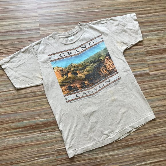 Grand Canyon Souvenir T-shirt Vintage 90s Single Stitch Distressed Top - Picture 9 of 10
